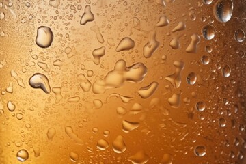 Water drops on beer glass. Background texture.