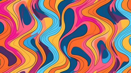 Obraz premium Abstract seamless doodle background, artistic background