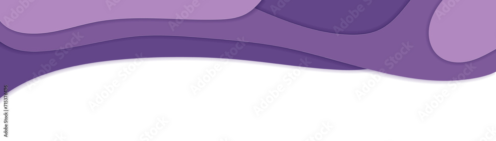 Poster paper cut divider header for app, banners or posters. set of template dividers shapes for website. c
