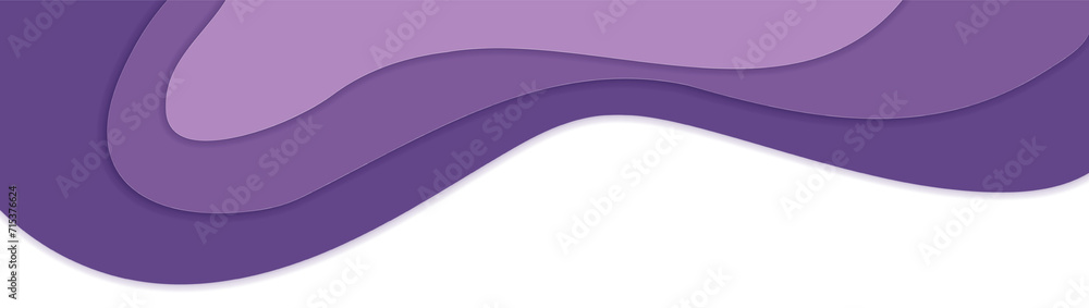 Sticker paper cut divider header for app, banners or posters. set of template dividers shapes for website. c