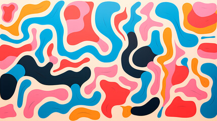 Abstract seamless doodle background, artistic background