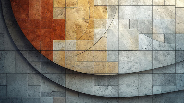 A contemporary marble wall feature with sleek lines and subtle color transitions,