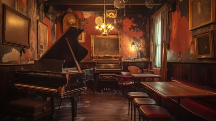 Foto op Plexiglas Vintage jazz bar music club interior © Mikolaj Niemczewski