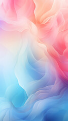 Abstract colorful background with smooth lines in blue, pink and yellow