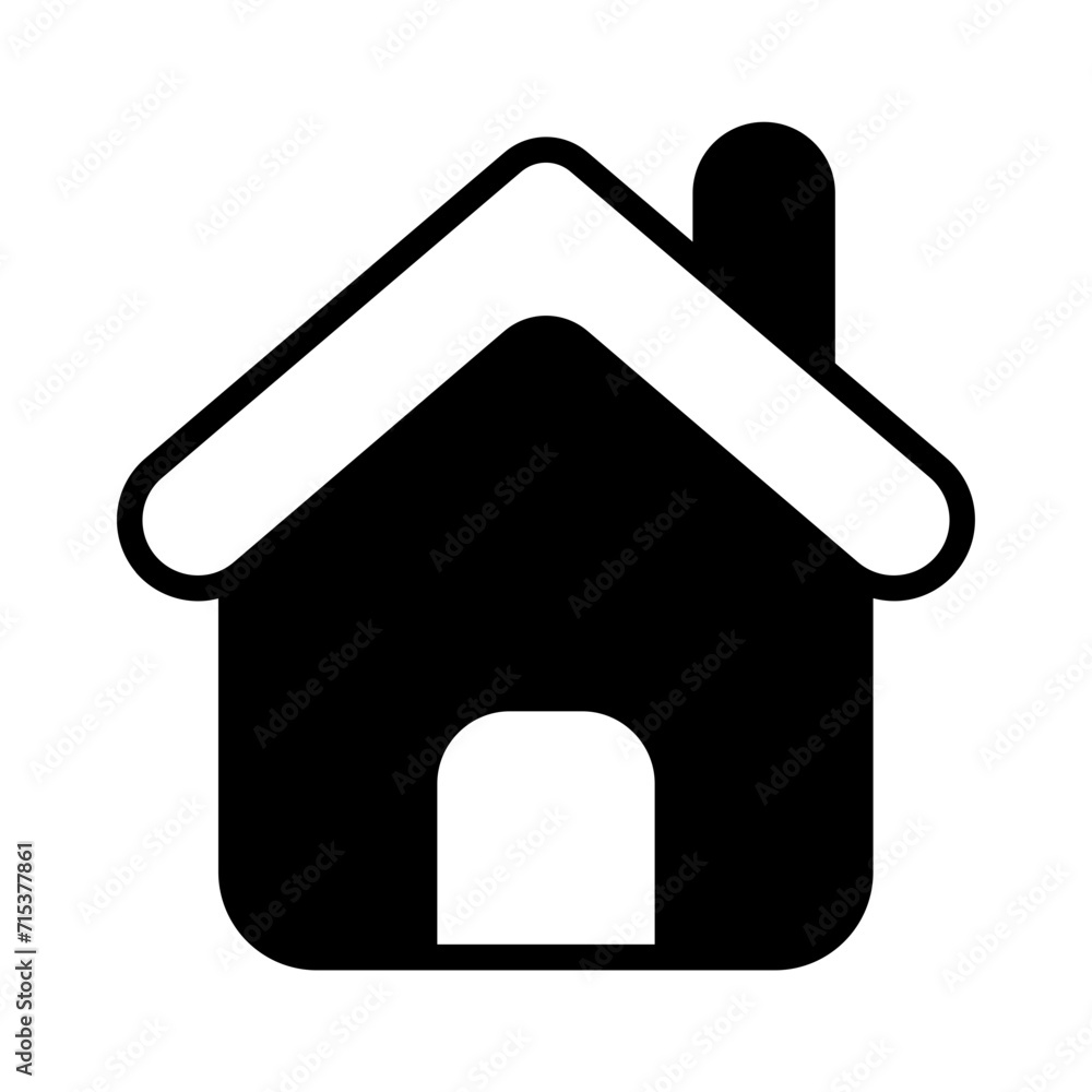 Canvas Prints House solid glyph icon