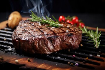 Grilled beef meat steak tasty barbecue meal