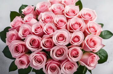 bouquet of pink roses