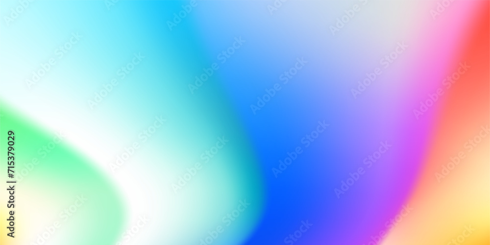 Poster abstract blur background. rainbow mesh gradient. color power. fluid art. pattern for you presentatio