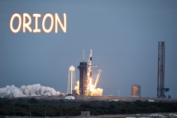 Orion spacecraft, marking a significant moment in space exploration for NASA. Elements of this image are furnished by NASA