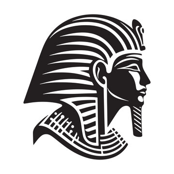 recommend clip art: Mystical Enigma: Pharaoh Silhouettes Shrouded in the Mystical Aura of Elaborate Face Mask Designs - Pharaoh Illustration - Egyptian Pharaoh Face Mask Vector
                    