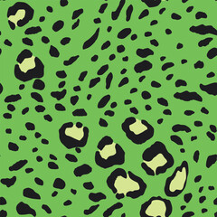 Abstract modern leopard seamless pattern. Animals trendy background. Color decorative vector stock illustration for print, card, postcard, fabric, textile. Modern ornament of stylized skin