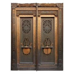 Old Historical Door / Gate, Oriental Door, Old Wooden Gate, Background, ai generated	