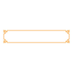 Vector blank rectangle frame of chinese style