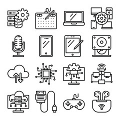 computer and hardware icon vector