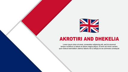 Akrotiri And Dhekelia Flag Abstract Background Design Template. Akrotiri And Dhekelia Independence Day Banner Cartoon Vector Illustration. Akrotiri And Dhekelia Illustration