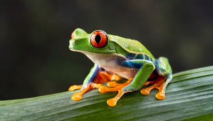 frog on a leaf