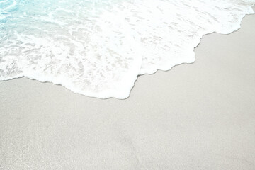 A Beautiful sea and sand on the shore vacation travel background