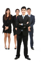 Obraz premium Group of Asian business people.