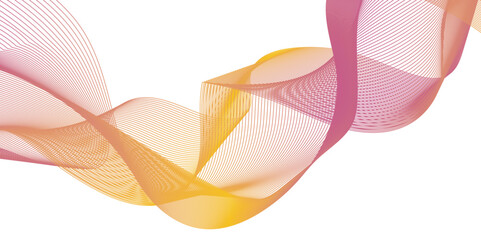 Fototapeta premium Abstract blend wave lines and technology background. Background lines wave abstract stripe design. White background, mesh abstract, vector gradient line soft blend. 