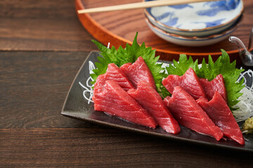 本まぐろの刺身