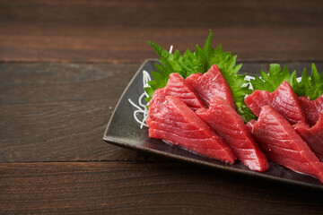 本まぐろの刺身