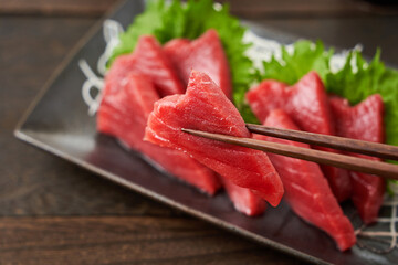 本まぐろの刺身