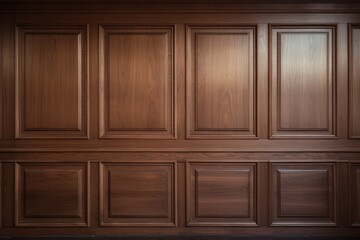Luxury wood paneling background or texture. highly crafted classic