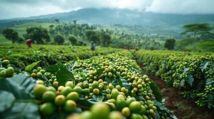 Discover the wealth of a coffee farm in Tanzania. Generative Ai.