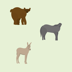 
Children's animals for books and games.EPS 10.Vector illustration.