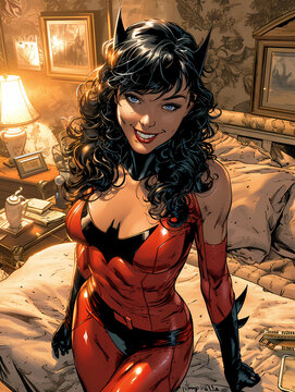 The Comic Book Character Vampirella, A Woman In A Garment