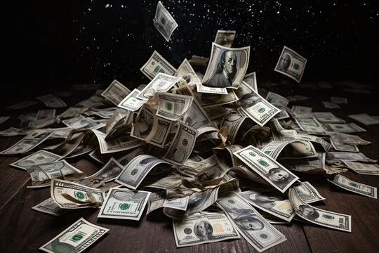 rain of dollars money gains