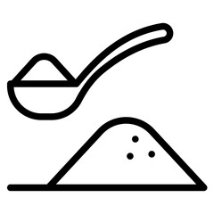 Spoon measure pictogram