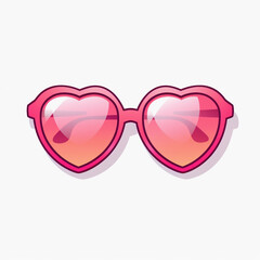 valentine heart sunglasses clip art 