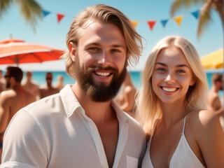 Obraz premium Enjoying the magic of summer together