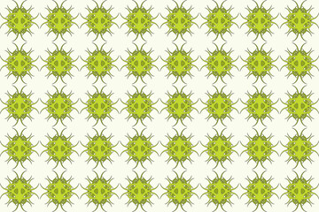 Seamless pattern with ethnic floral ornaments  floral batik