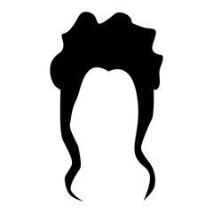 Silhouette of women hairstyles