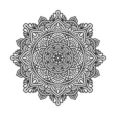 Circular pattern mandala art decoration elements
