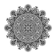 Circular pattern mandala art decoration elements