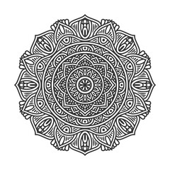 Circular pattern mandala art decoration elements