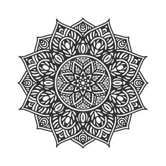 Circular pattern mandala art decoration elements