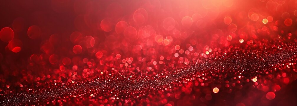 Abstract shiny red glitter background