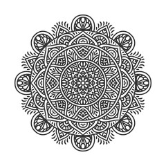 Circular pattern mandala art decoration elements