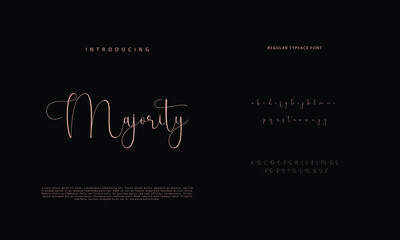 Signature Font Calligraphy Logotype Script Brush Font Type Font lettering handwritten
