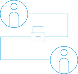 Secure Connection Thin Line Icon

