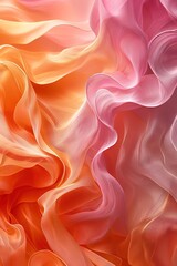 Obraz premium Minimalist abstract colorful gradient wallpaper pattern. Great for poster design or frame as decor. Simple shapes and lines. Web design. Peach fuzz pantone vibes.