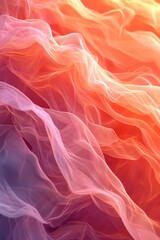 Obraz premium Minimalist abstract colorful gradient wallpaper pattern. Great for poster design or frame as decor. Simple shapes and lines. Web design. Peach fuzz pantone vibes.