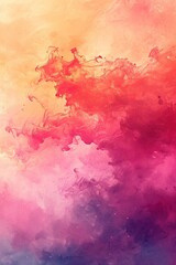 Obraz premium Minimalist abstract colorful gradient wallpaper pattern. Great for poster design or frame as decor. Simple shapes and lines. Web design. Peach fuzz pantone vibes.