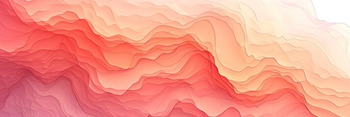 Obraz premium Minimalist abstract colorful gradient wallpaper pattern. Great for poster design or frame as decor. Simple shapes and lines. Web design. Peach fuzz pantone vibes.