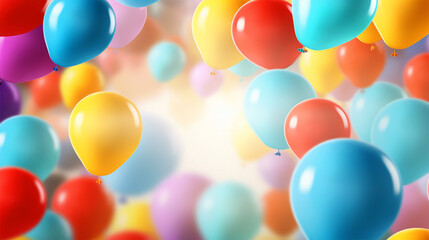 colorful balloon with background