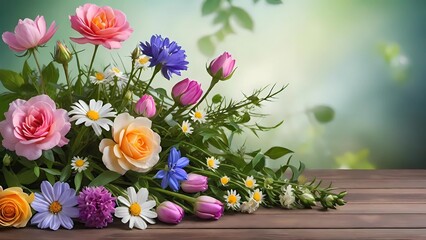 frame of flowers, spring flowers border, spring flowers frame